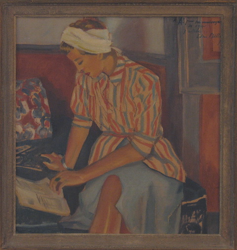 Edmond Bille La penseuse au sofa, 1940