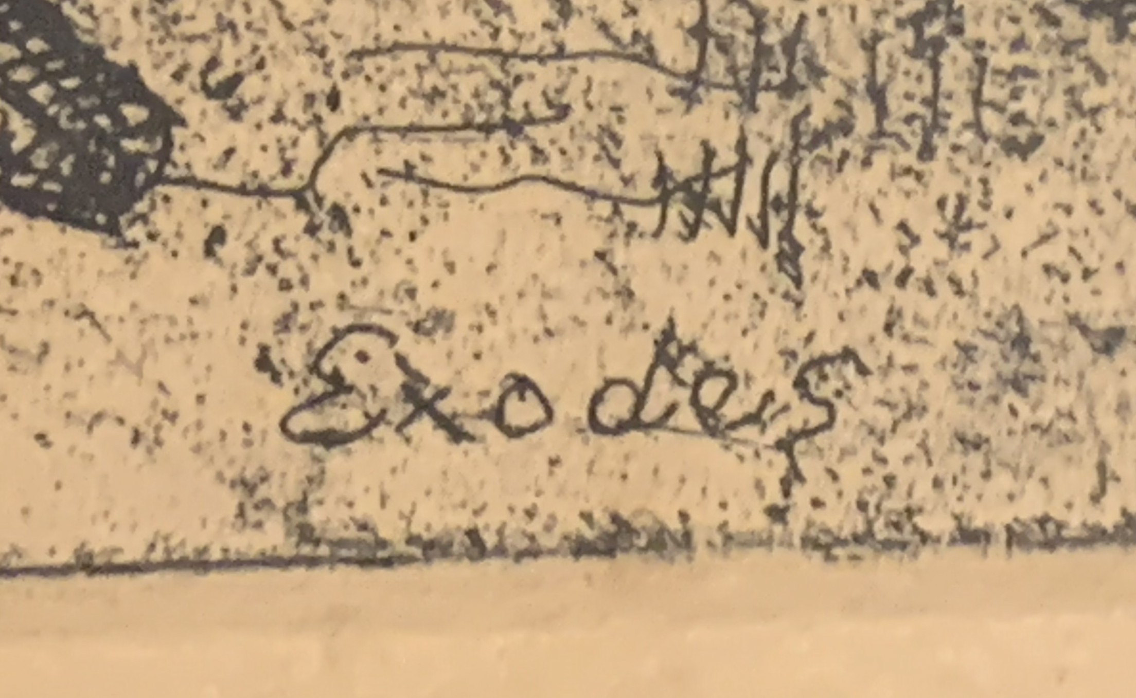 Détail – Edmond Bille Exode, 1915