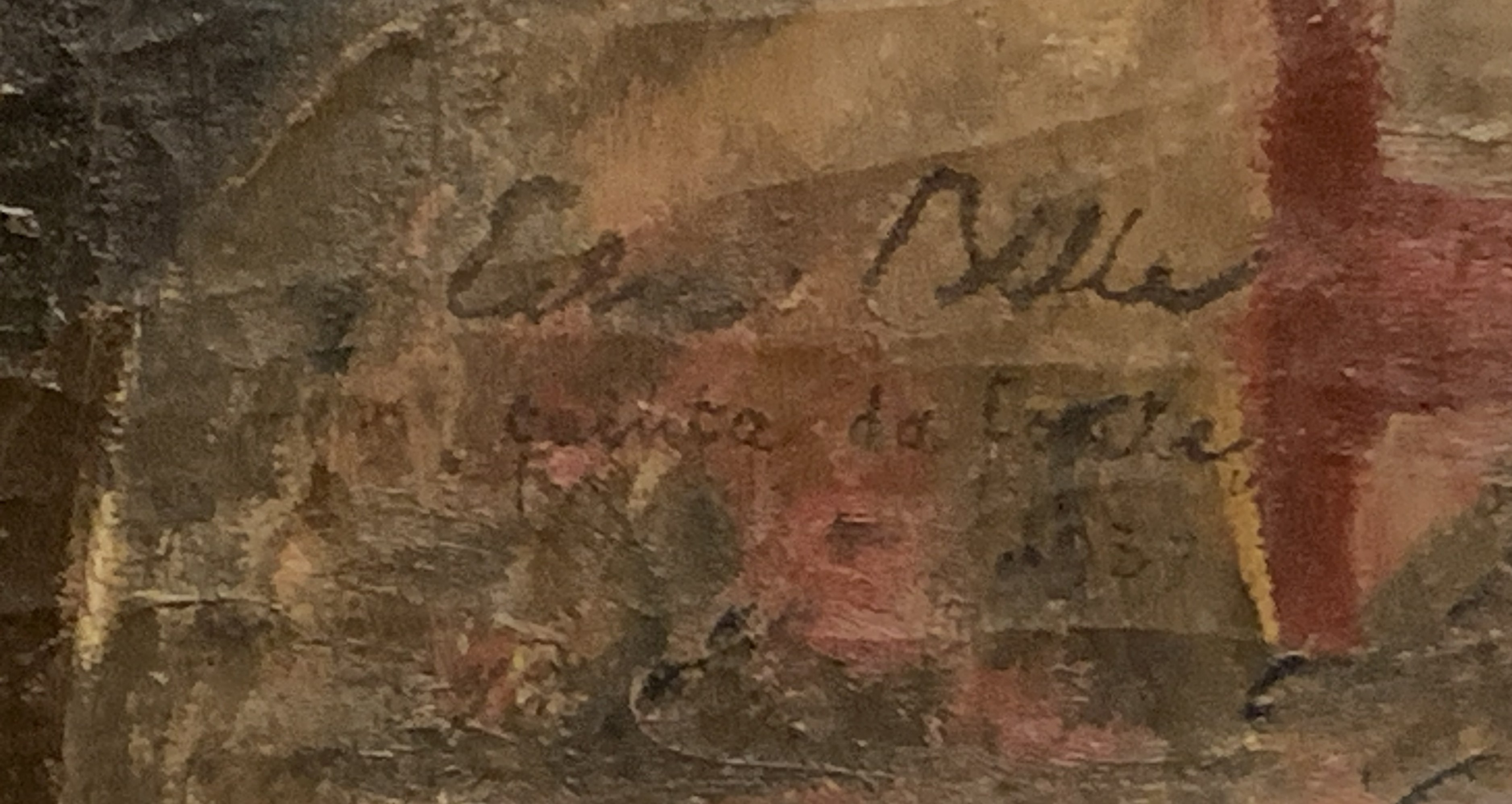Signature – Edmond Bille Femme au fauteuil noir, 1937
