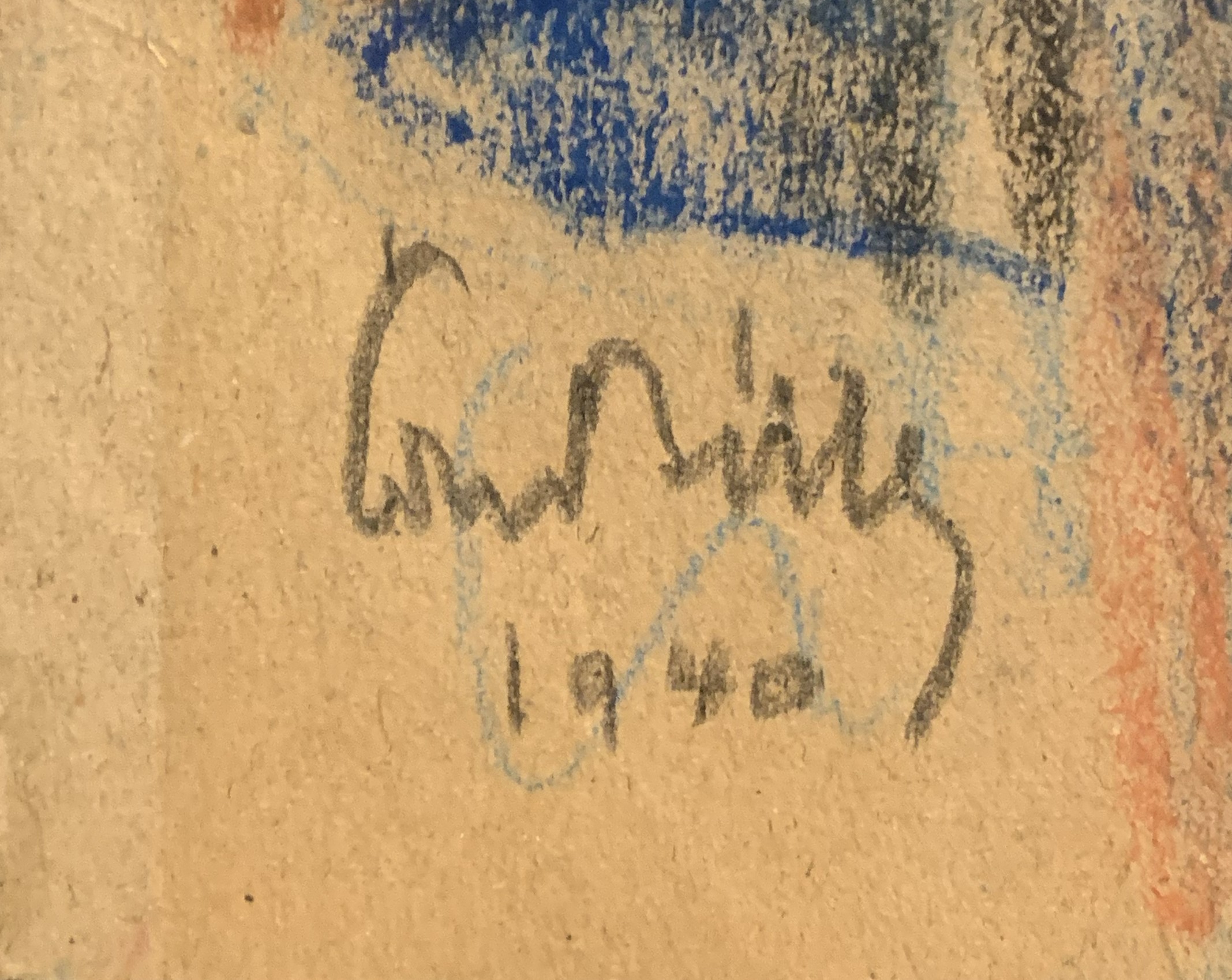 Signature – Edmond Bille Femme à la lecture, 1940