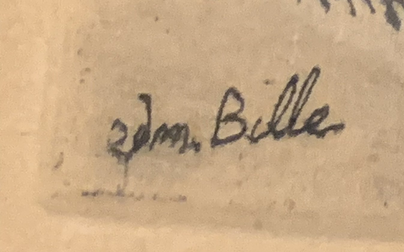 Signature – Edmond Bille Le Valais, 1931