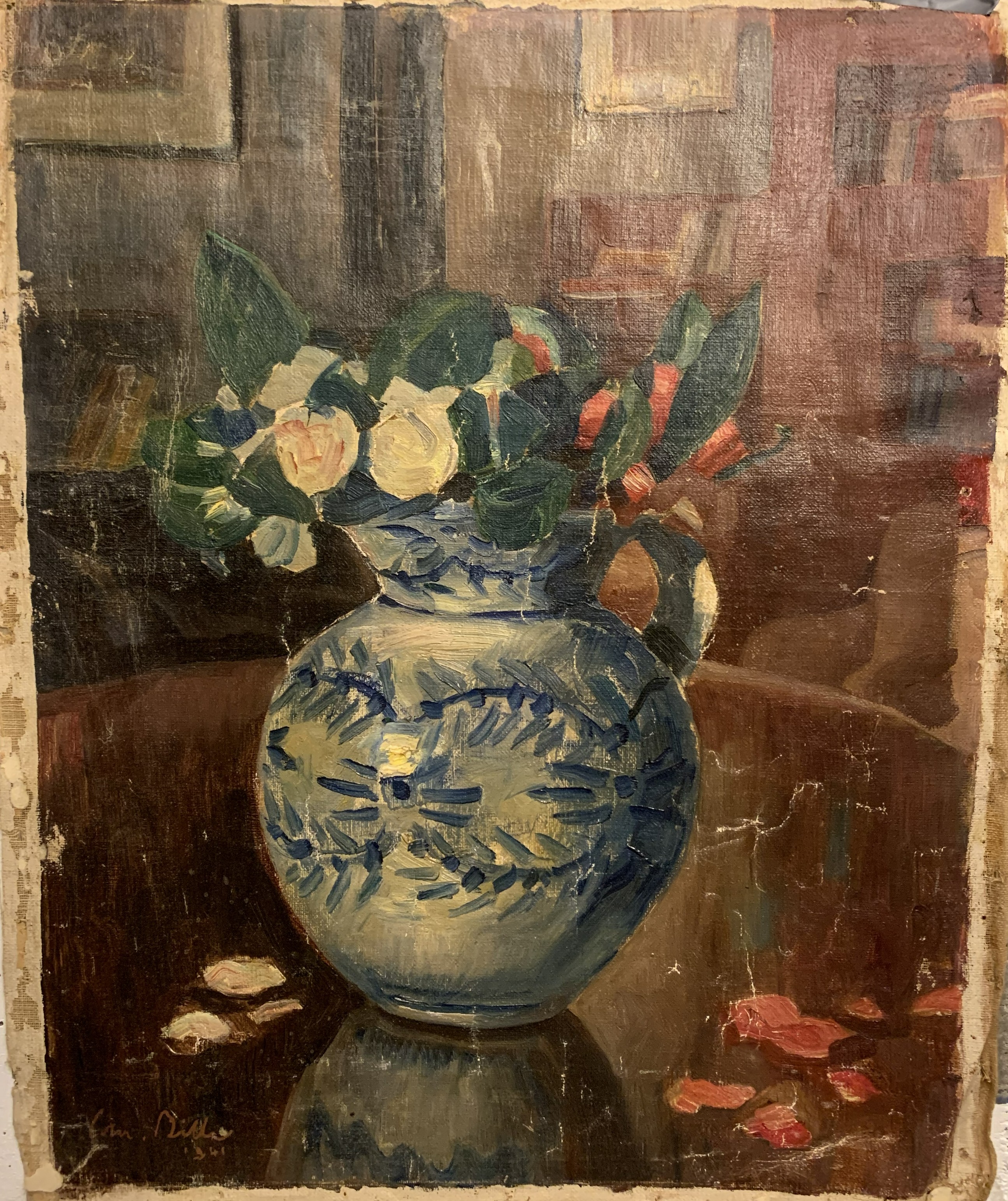 Edmond Bille Nature morte au vase, 1941
