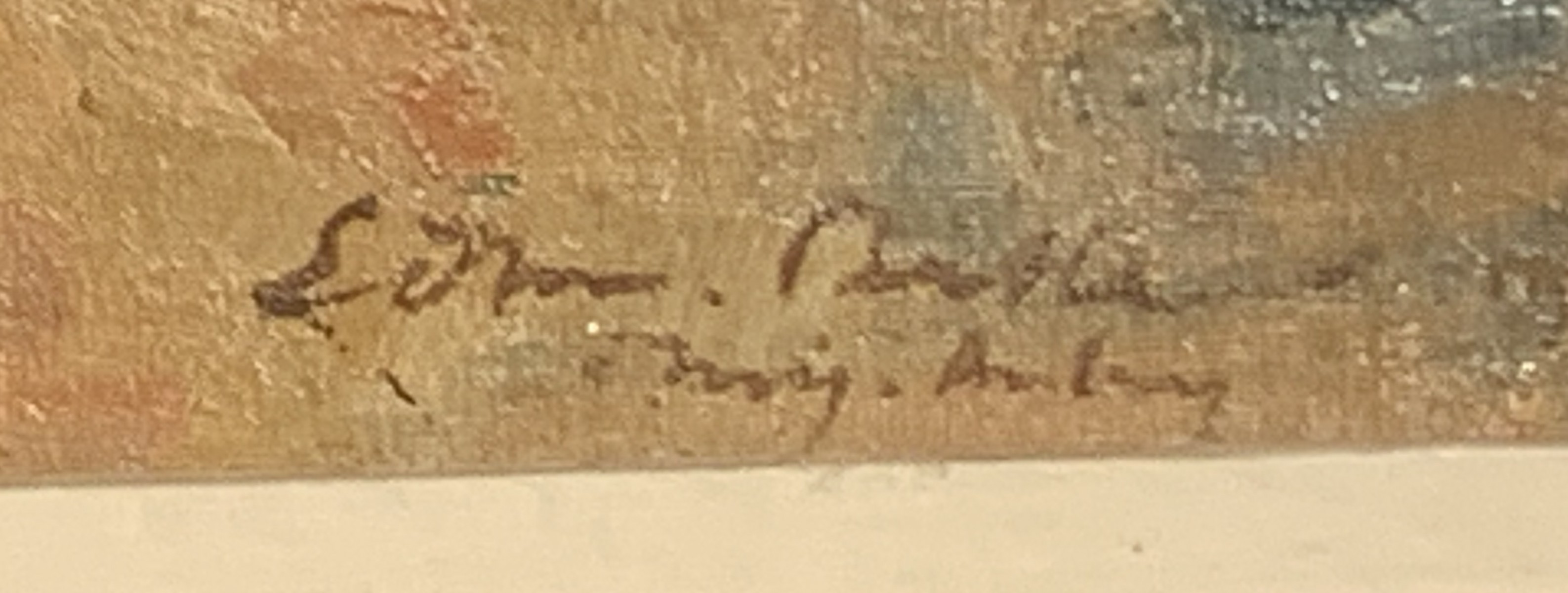 Signature – Edmond Bille Paysage du Portugal, 1941