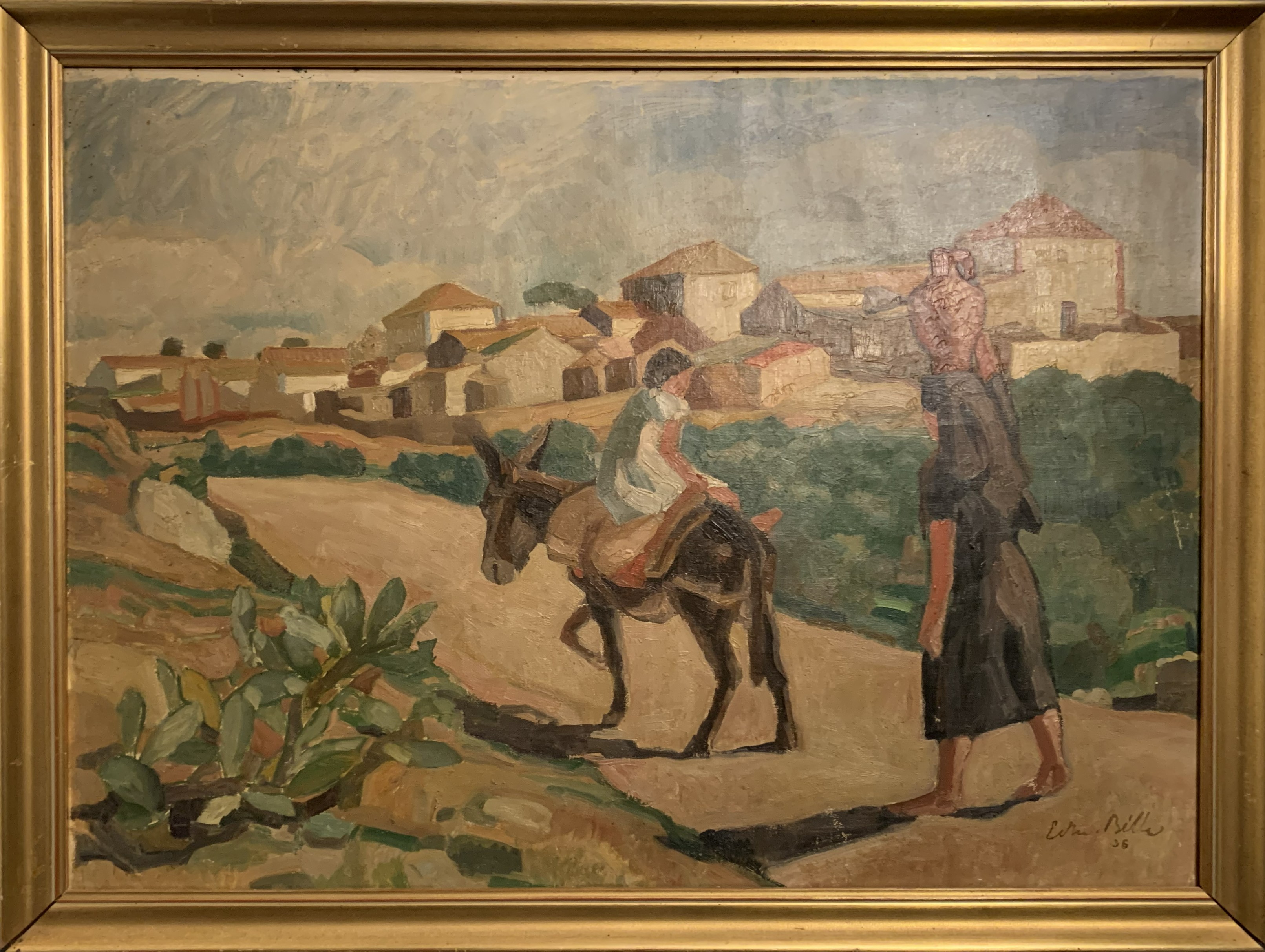 Edmond Bille Scène rurale au Portugal, 1936