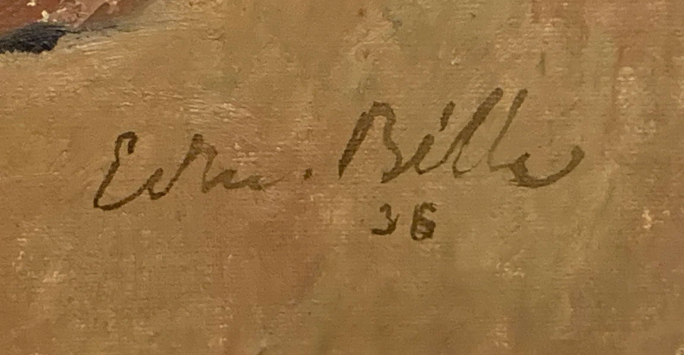 Signature – Edmond Bille Scène rurale au Portugal, 1936